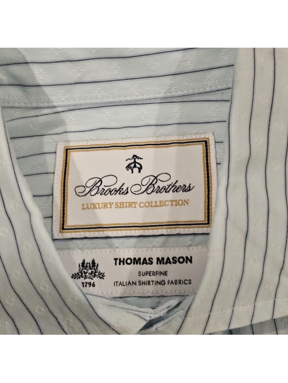 Brooks Brothers X Thomas Mason Milano Fit Button Down S - Picture 3 of 6